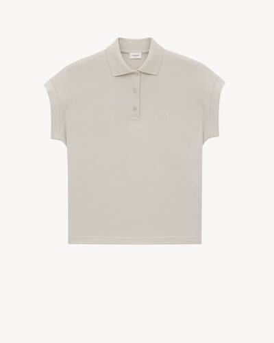 正規店買付【サンローラン】ピケ CASSANDRE Tシャツ Cassandre T-Shirt in Piqué | Saint Laurent | YSL US