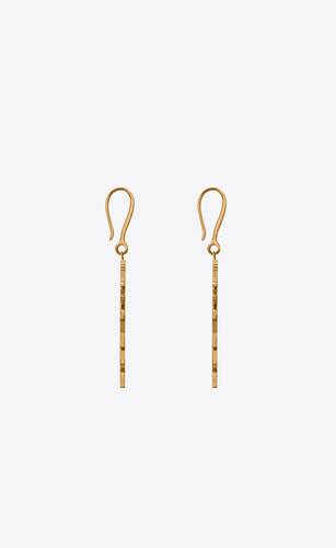 CASSANDRE palm earrings in metal | Saint Laurent | YSL.com