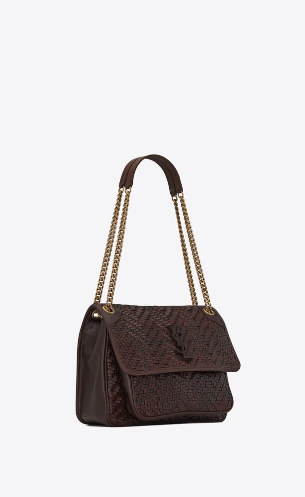 Niki雾面编织皮革中号手袋包 Saint Laurent 新加坡 Ysl Com Niki雾面编织皮革中号手袋包 Saint Laurent 新加坡 Ysl Com