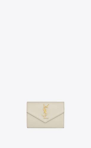 cassandre small envelope wallet in lizard-embossed leather