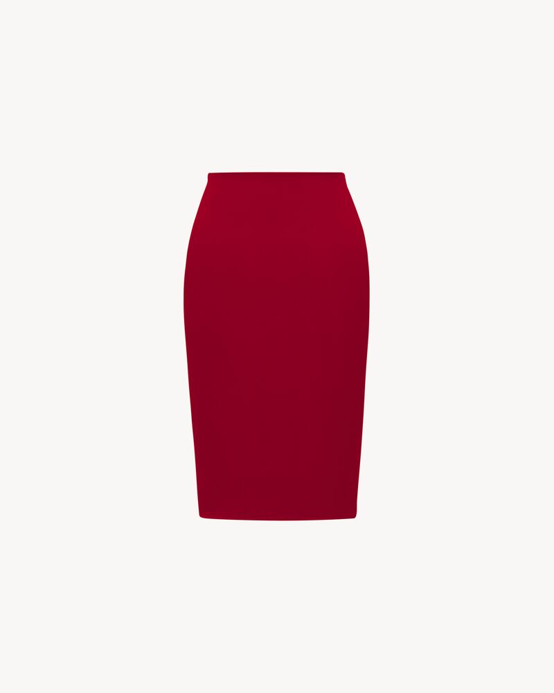 pencil skirt in satin