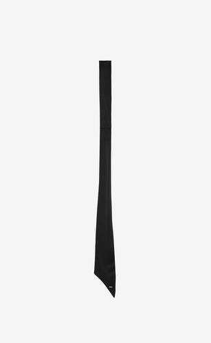 絲緞短款lavallière領帶式圍巾