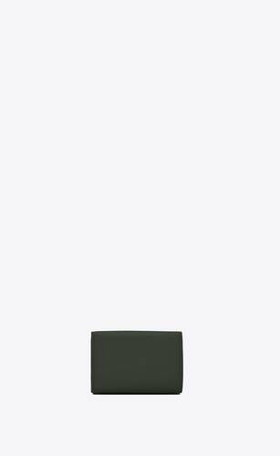 ysl line origami tiny wallet in grained leather
