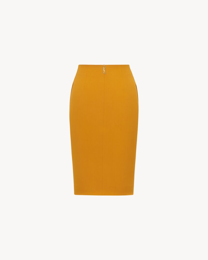 pencil skirt in satin