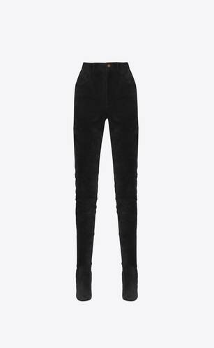 saint laurent suede pants