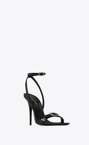 claude sandals in patent leather