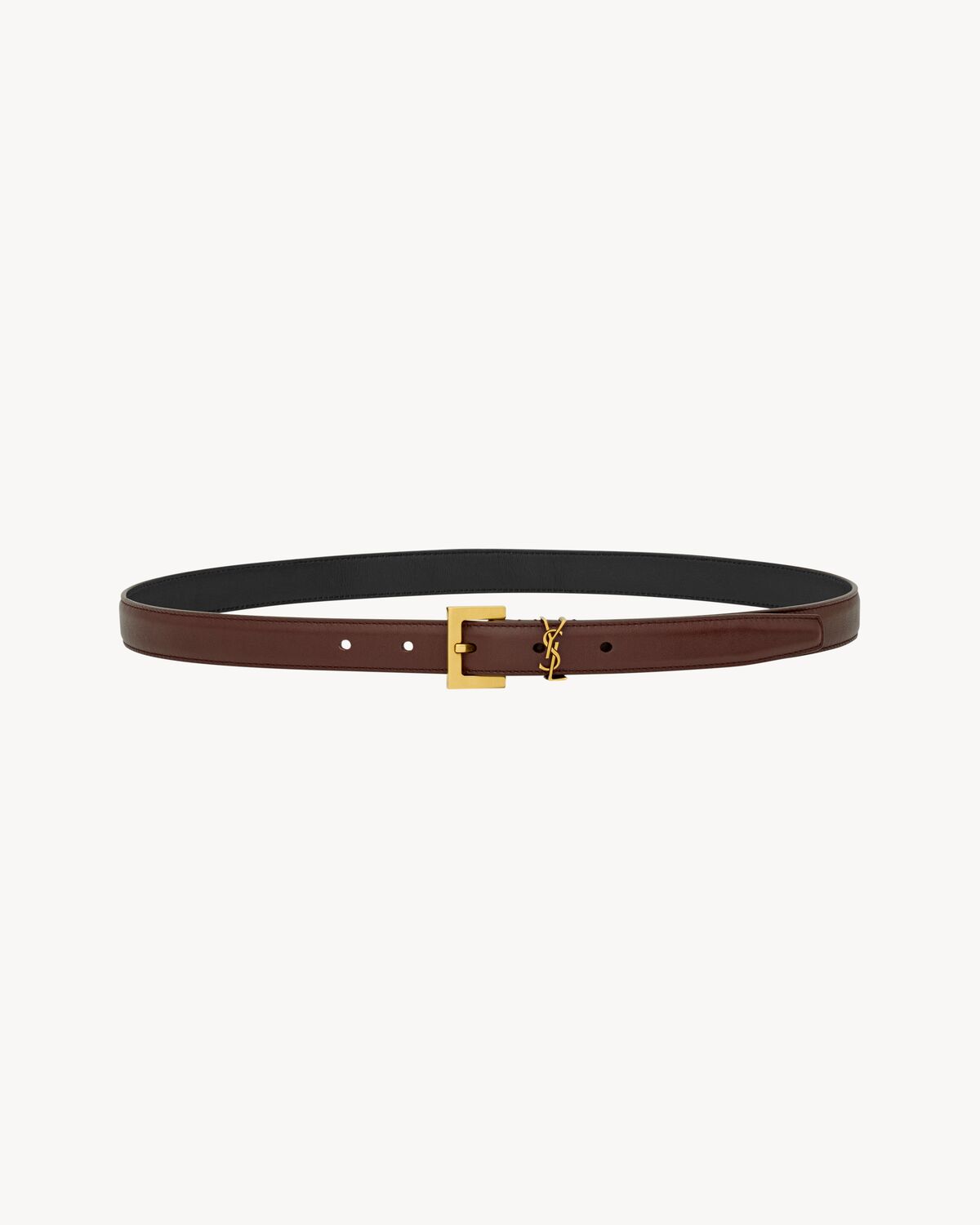 cassandre thin belt in smooth leather