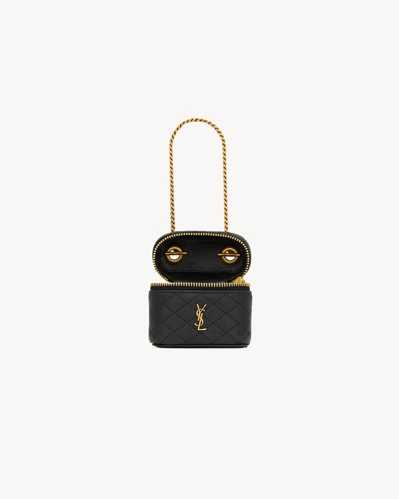 GABY vanity bag charm in lambskin