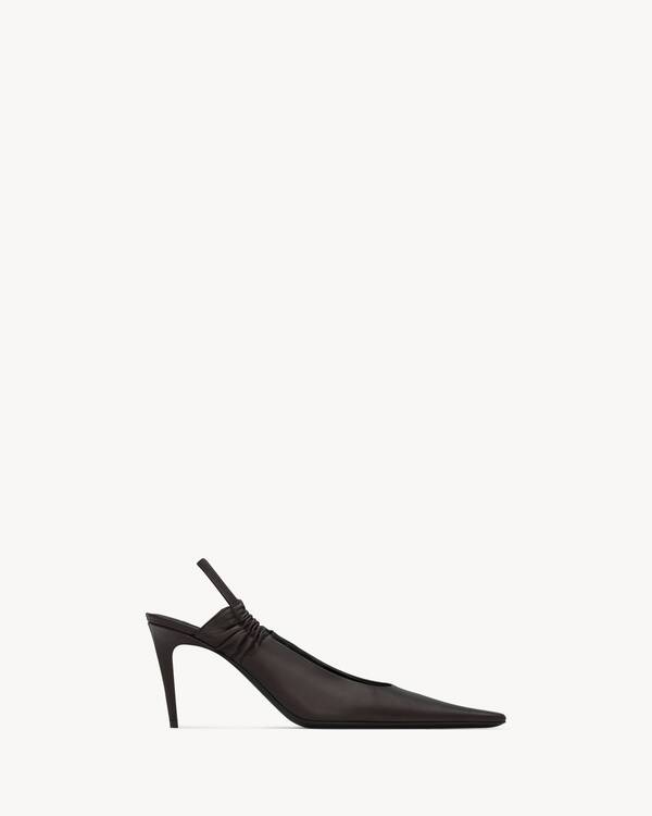 ANNE-MARIE slingback pumps in smooth leather