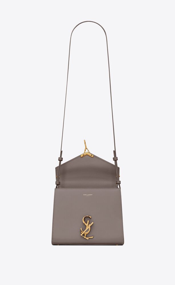 Cassandra Mini Top Handle Bag In Canvas And Smooth Leather Women