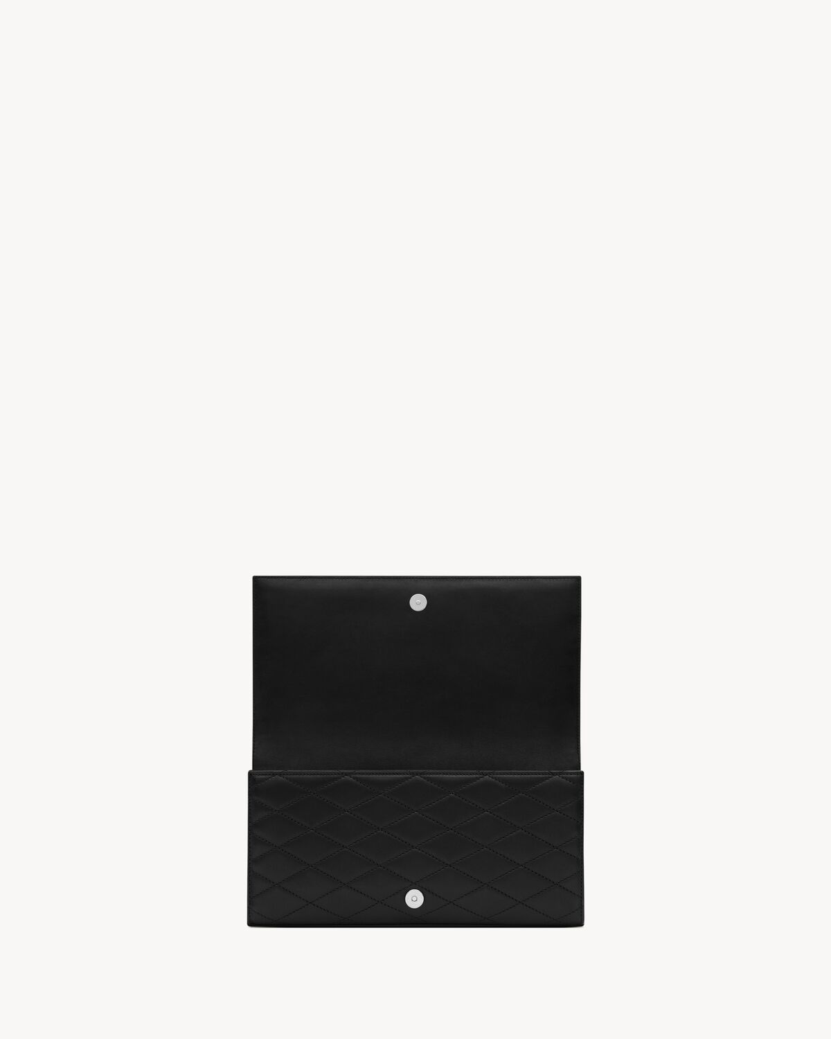 KATE Clutch aus gestepptem Lammleder