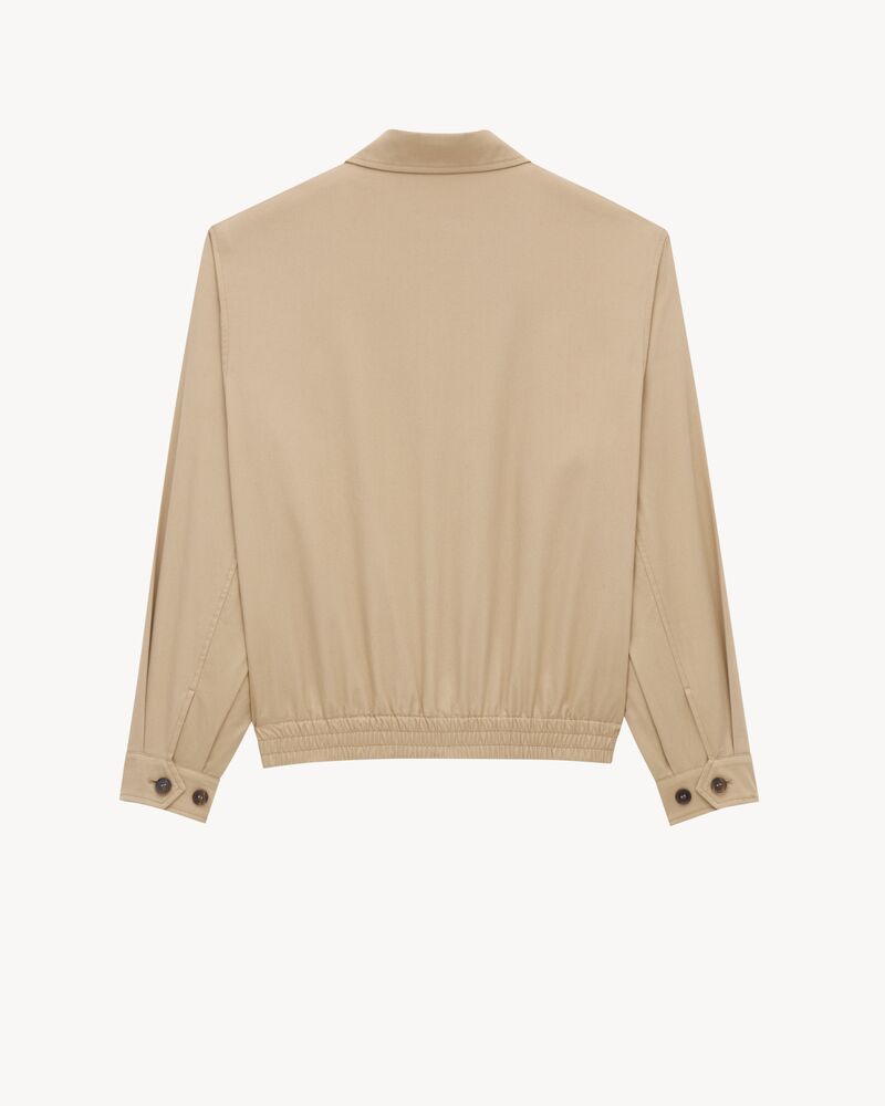 short jacket in cotton serge