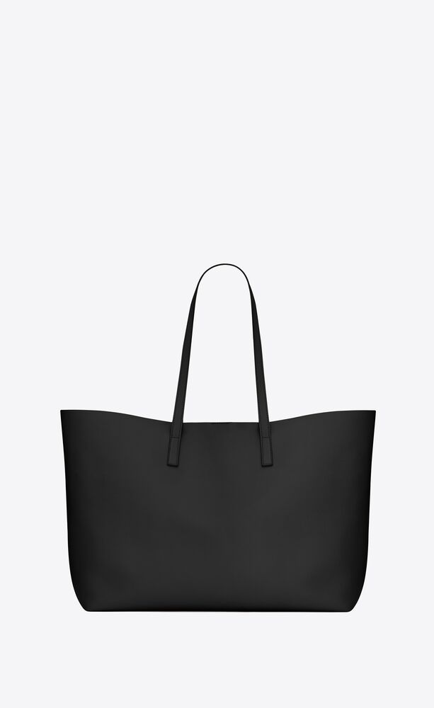 Shopping E/W leather tote bag