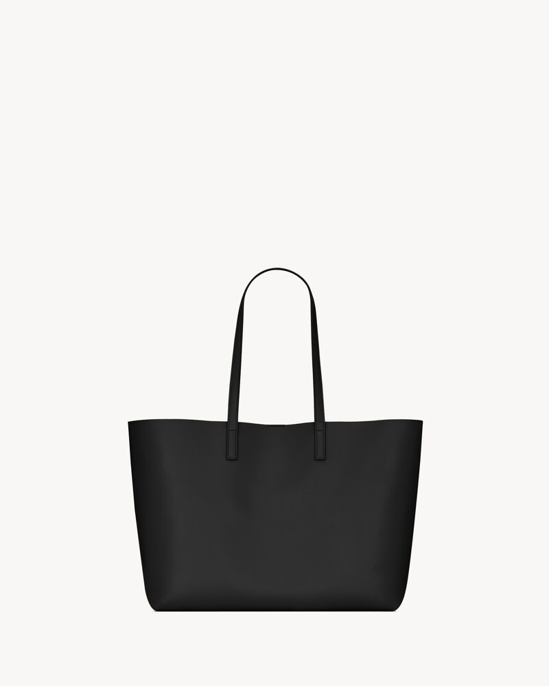 Shopping E/W leather tote bag