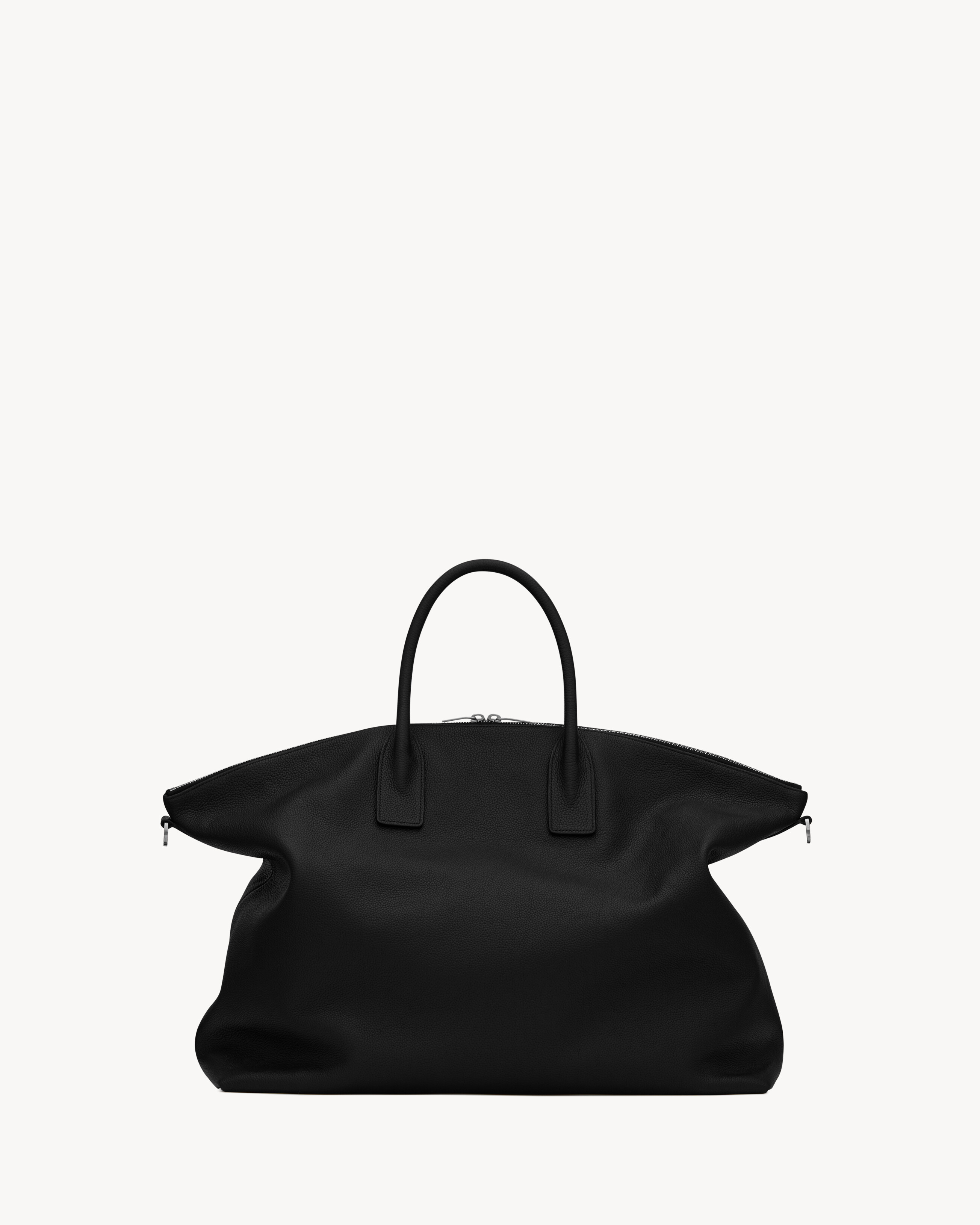 GIANT BOWLING bag in soft grained leather