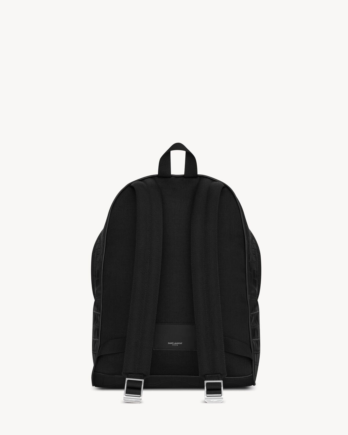 R J gerrucksack Aus Schwarzem Gepr gtem Leder Mit Krokodilledereffekt r-j-gerrucksack-aus-schwarzem-gepr-gtem-leder-mit-krokodilledereffekt