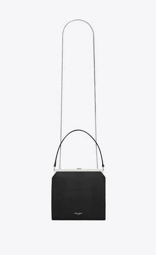 nuit blanche chain bag in shiny lizard