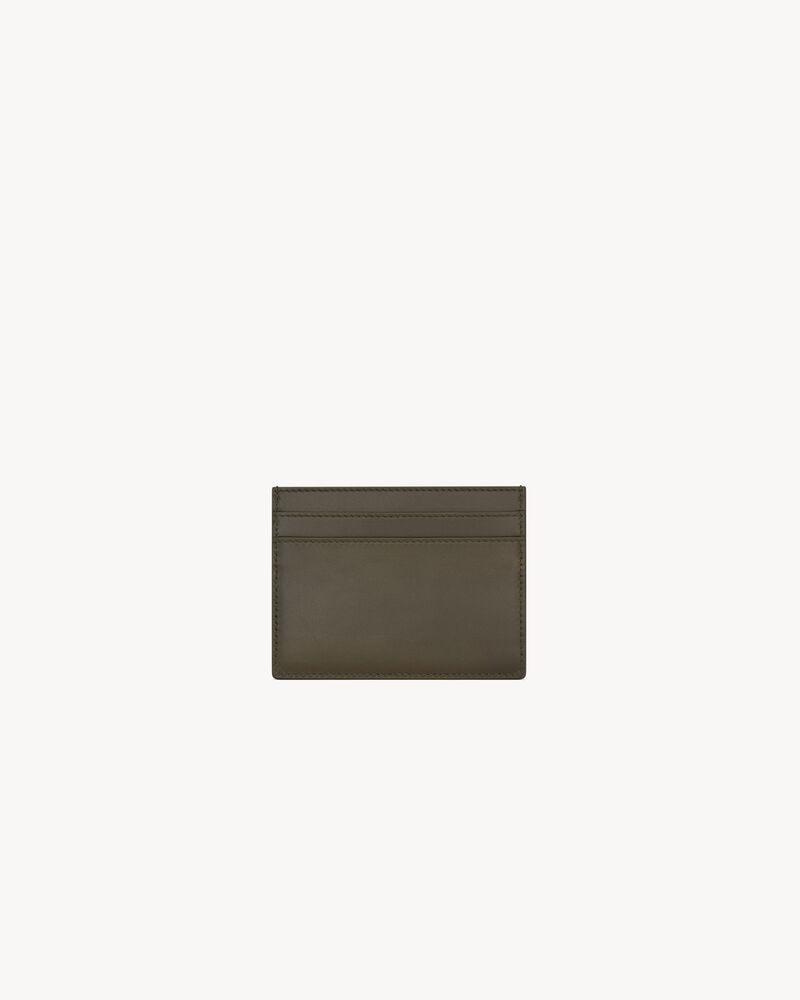 SAINT LAURENT PARIS card case in smooth leather