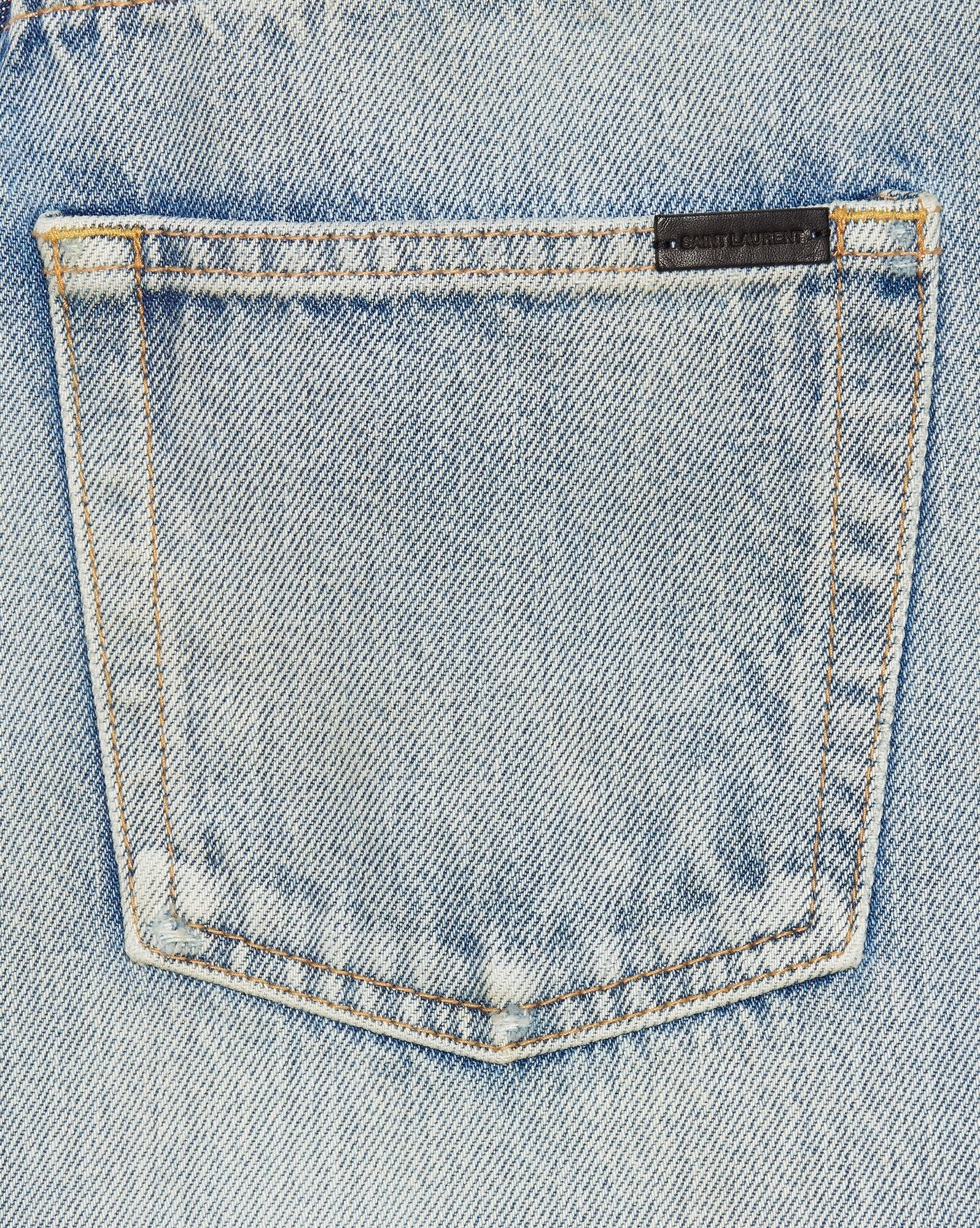 Skinny-fit jeans in 80's vintage blue stretch denim | Saint Laurent ...