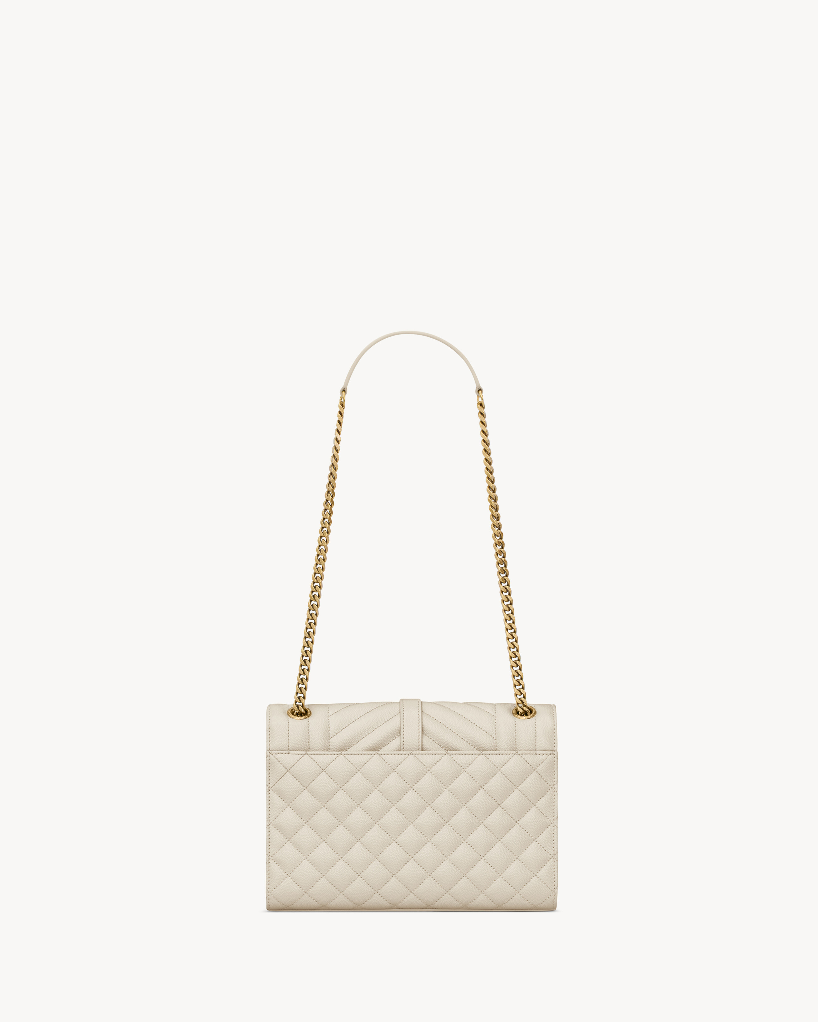 ENVELOPE MEDIUM IN QUILTED GRAIN DE POUDRE EMBOSSED LEATHER