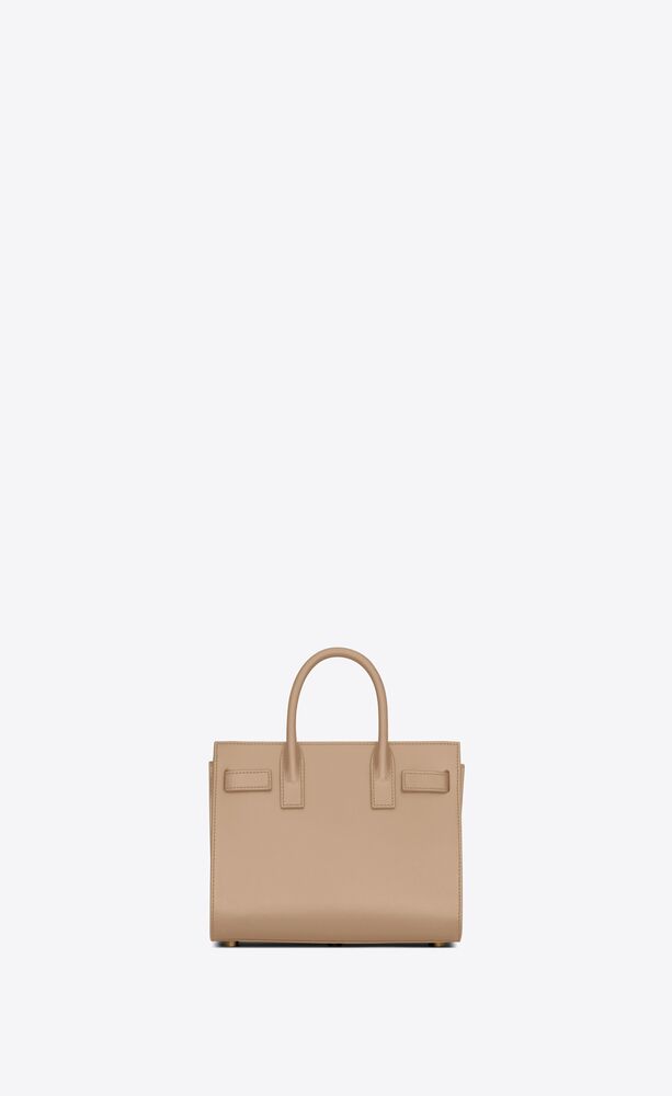 Saint Laurent Sac De Jour Nano Smooth Leather Tote in Red