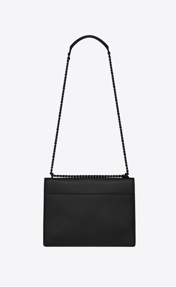 Saint Laurent Large Monogramme Sunset Chain Bag in Black