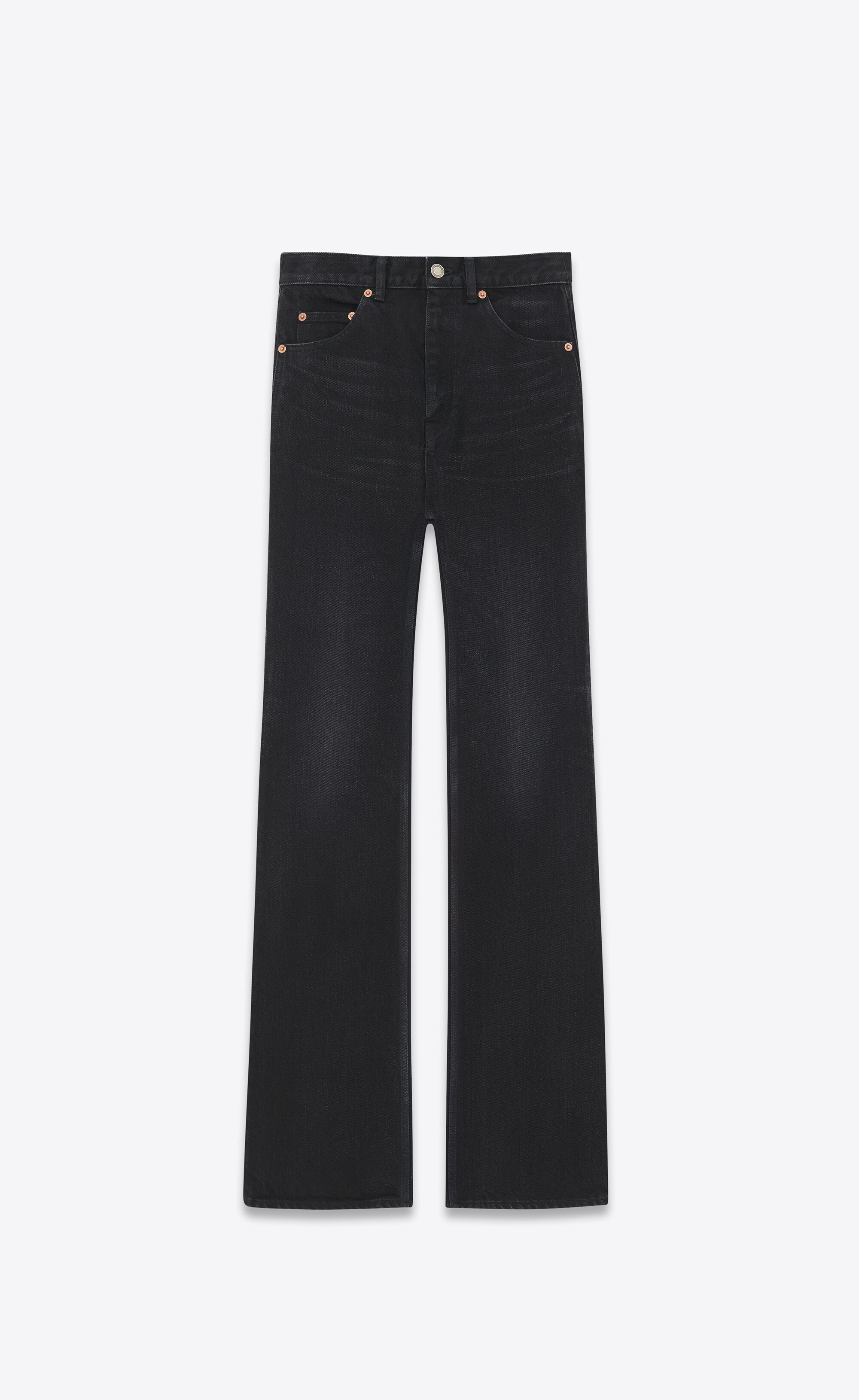 Black 70s flared jeans, Saint Laurent