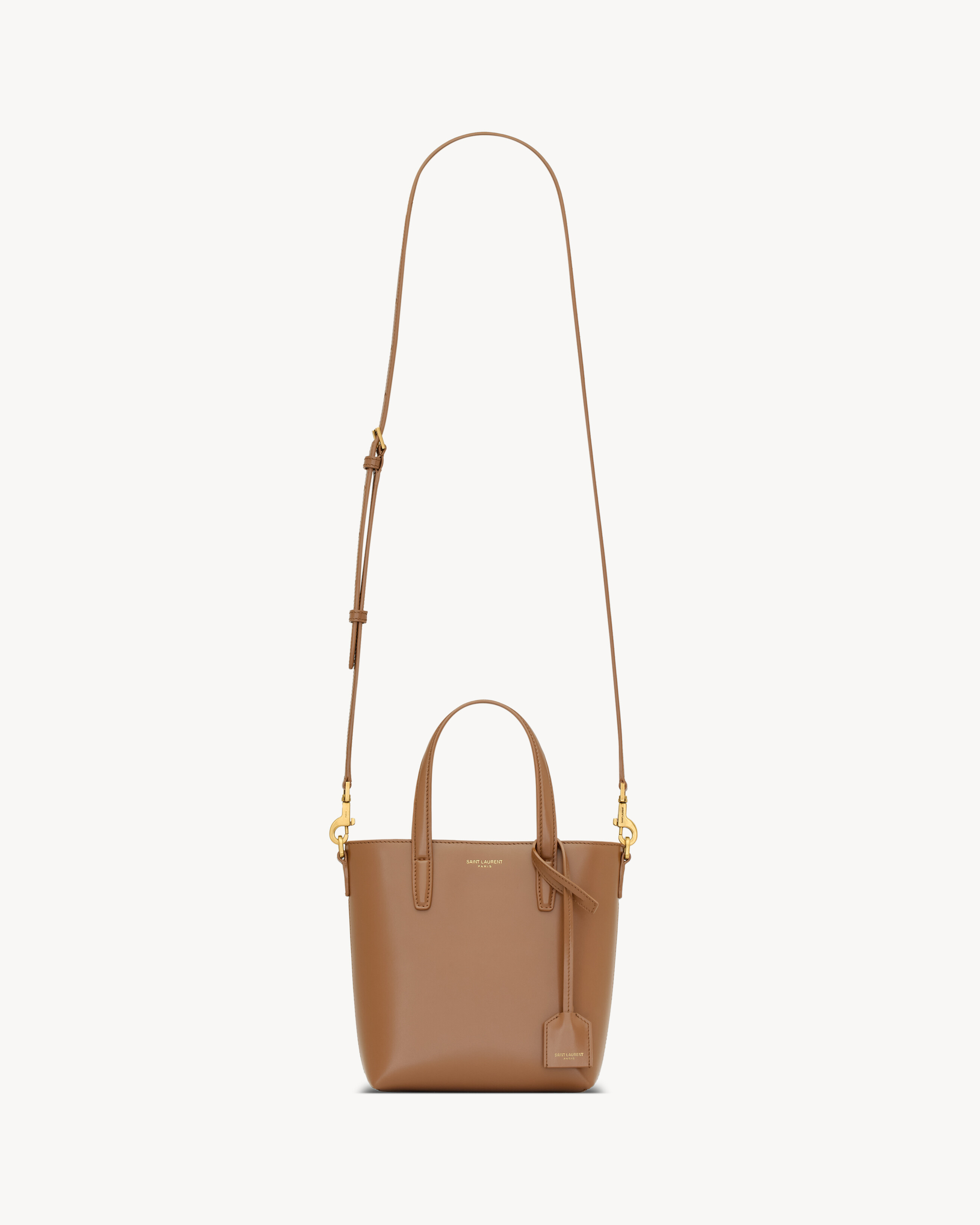 Mini Toy SHOPPING SAINT LAURENT in box leather Saint Laurent