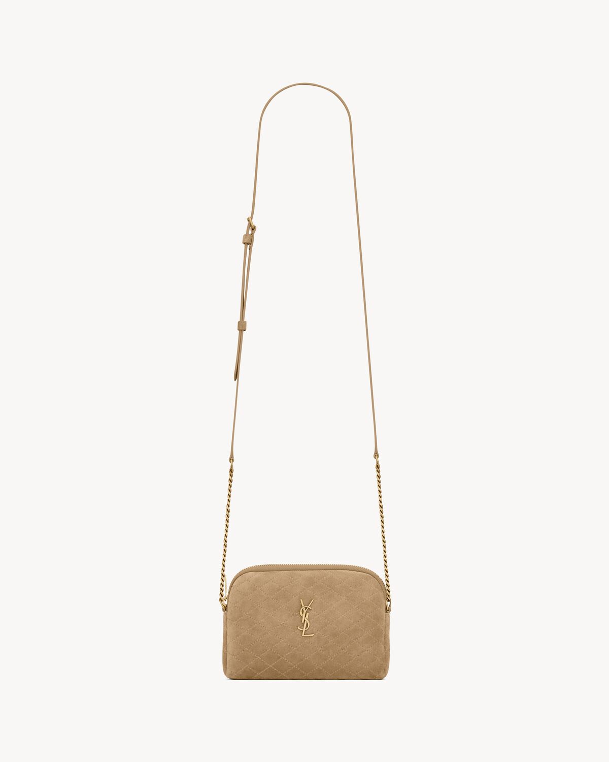 pochette con zip gaby in suede