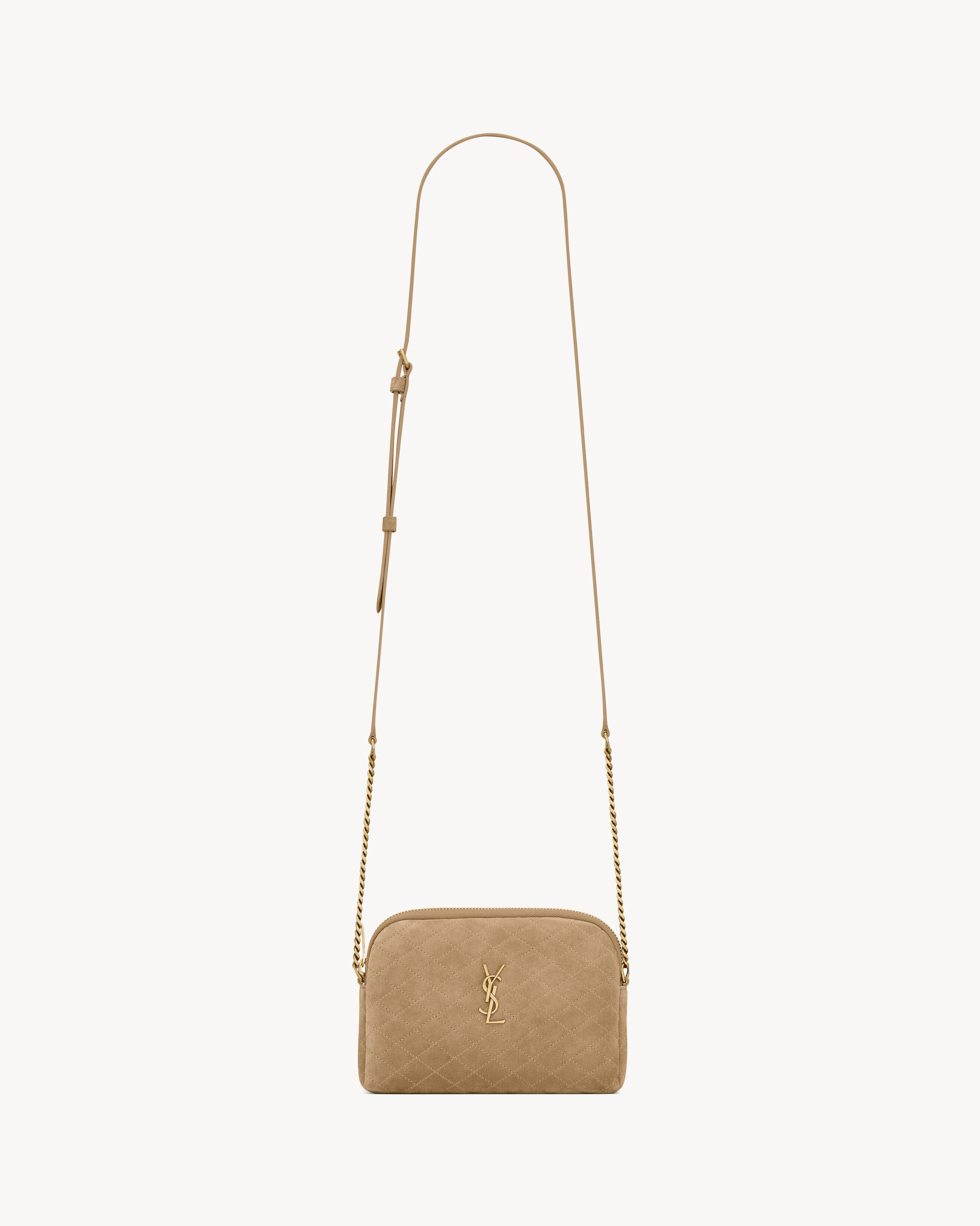 GABY zipped pouch in suede