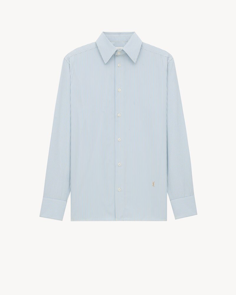 CASSANDRE shirt in striped cotton poplin