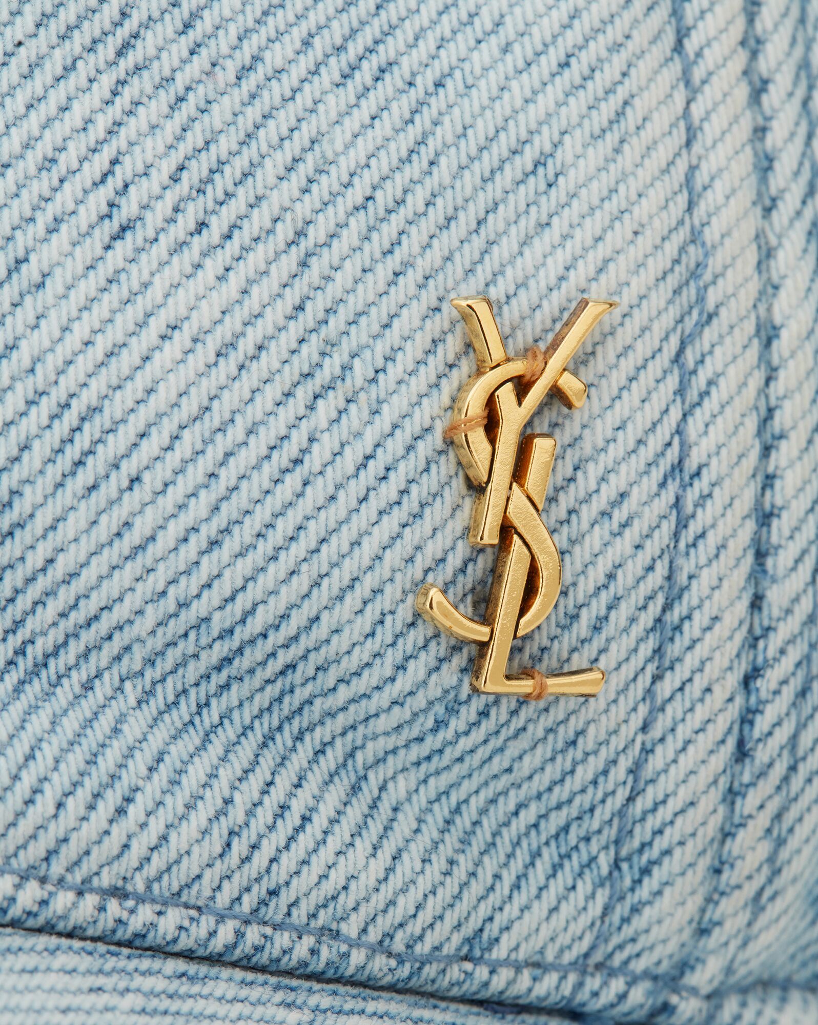 Denim baseball cap in cotton canvas Saint Laurent