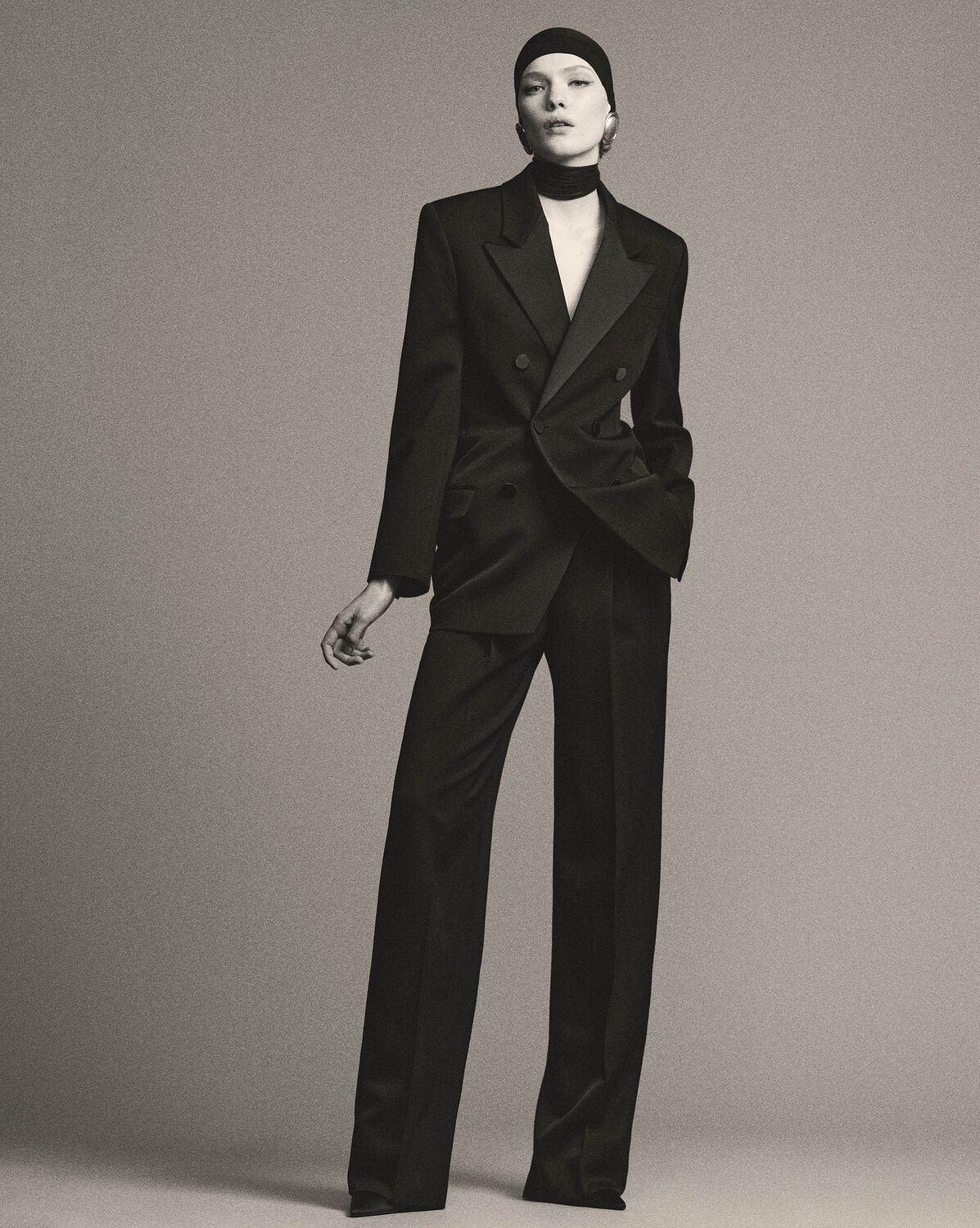 Tuxedo Jacket in Grain de Poudre | Saint Laurent | YSL.com