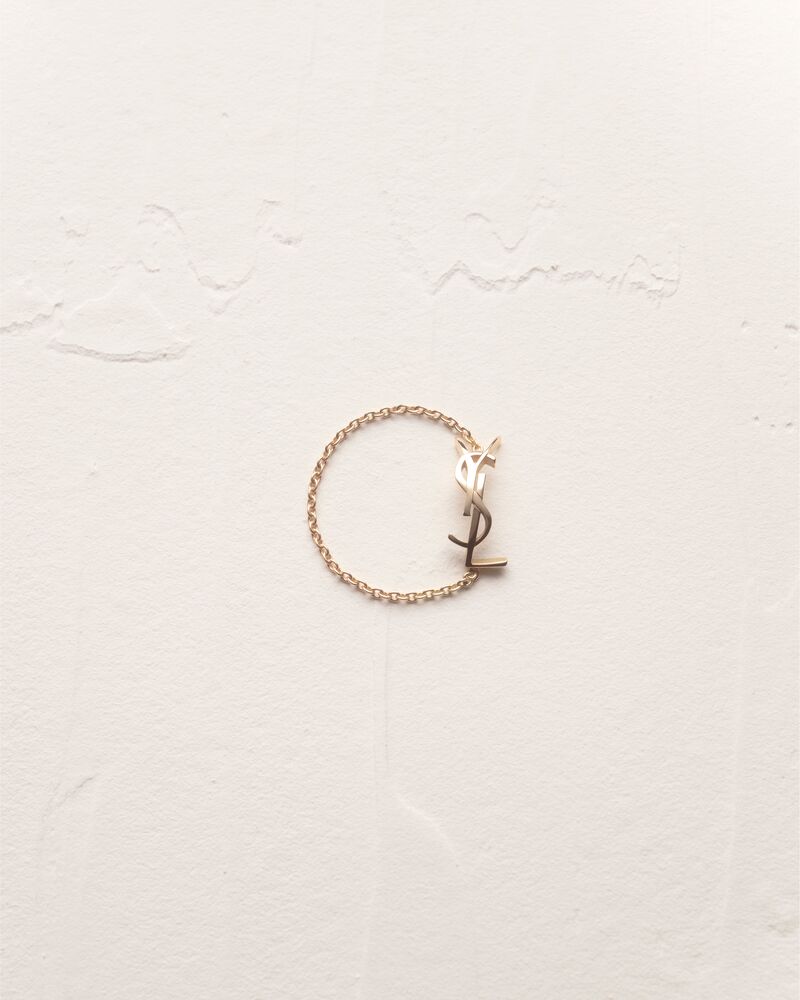 Cassandre Monogram Charm Bracelet in Gold - Saint Laurent