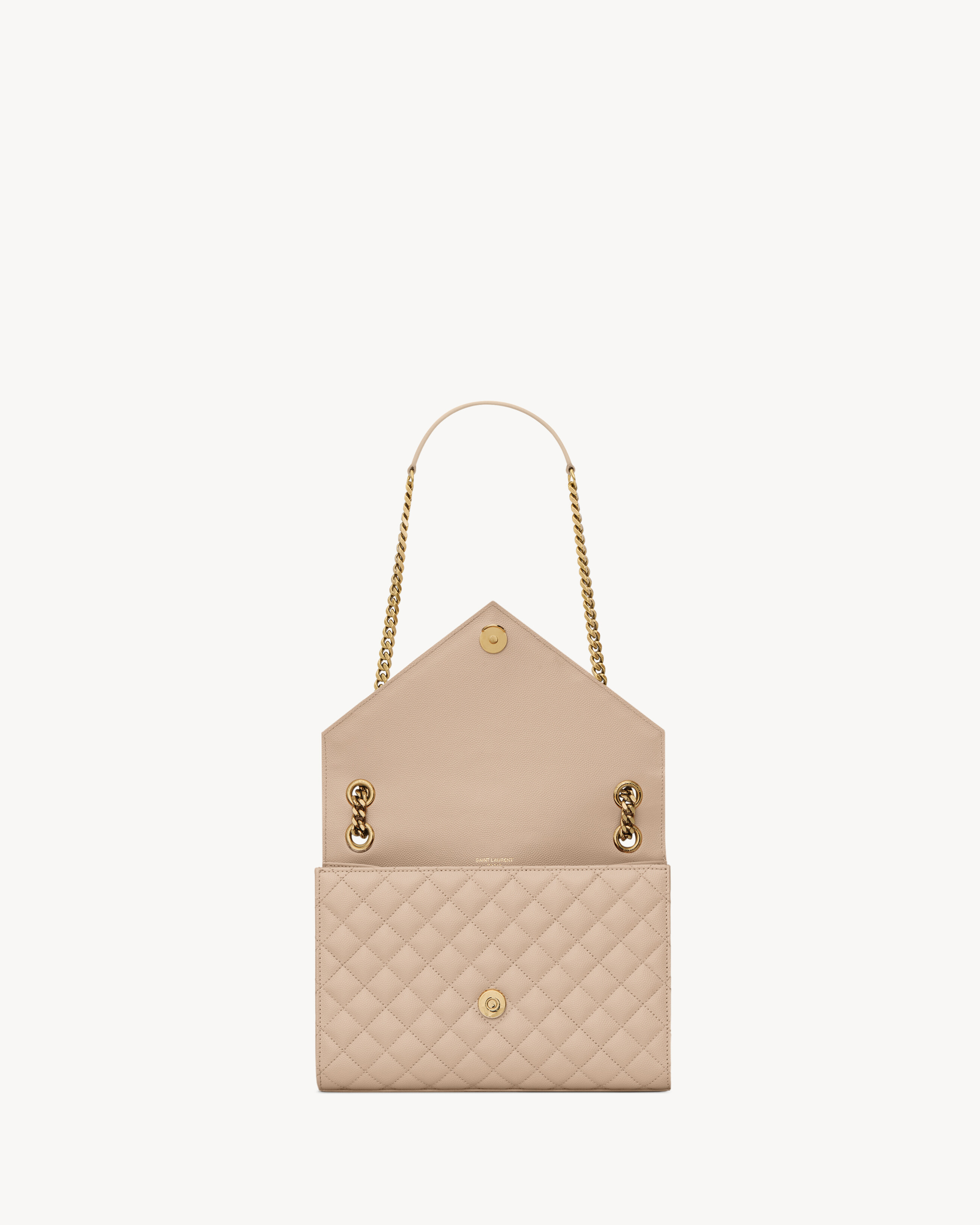 ENVELOPE MEDIUM IN QUILTED GRAIN DE POUDRE EMBOSSED LEATHER