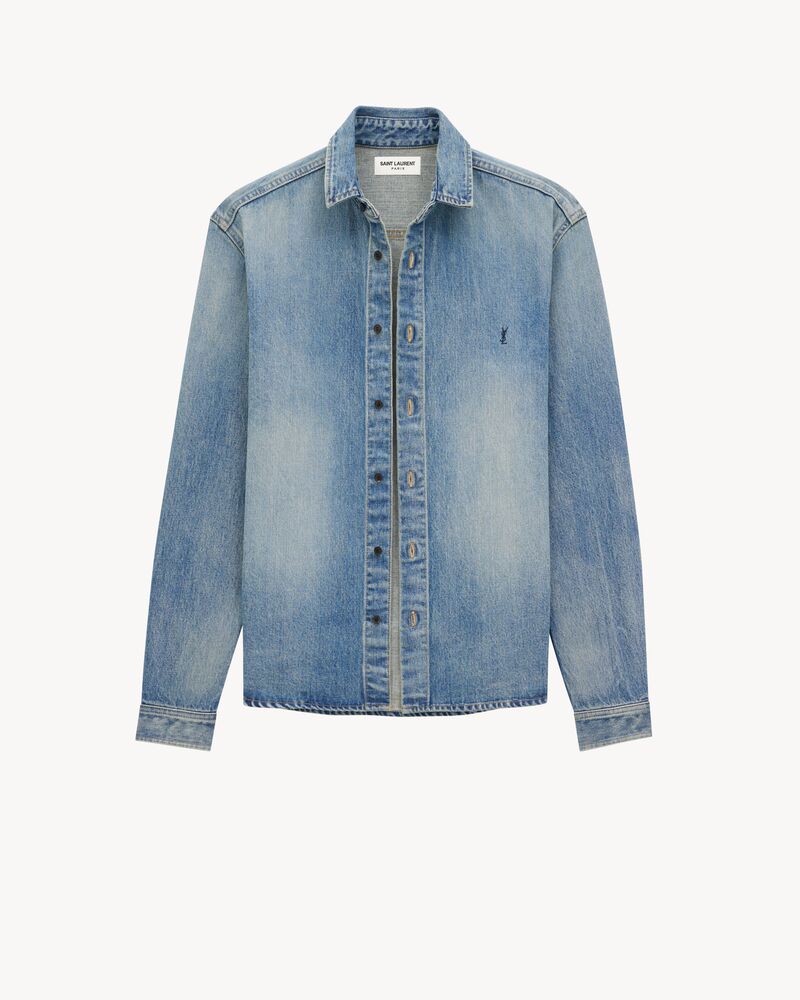 Cassandre overshirt in Trouville Beach Blue Denim
