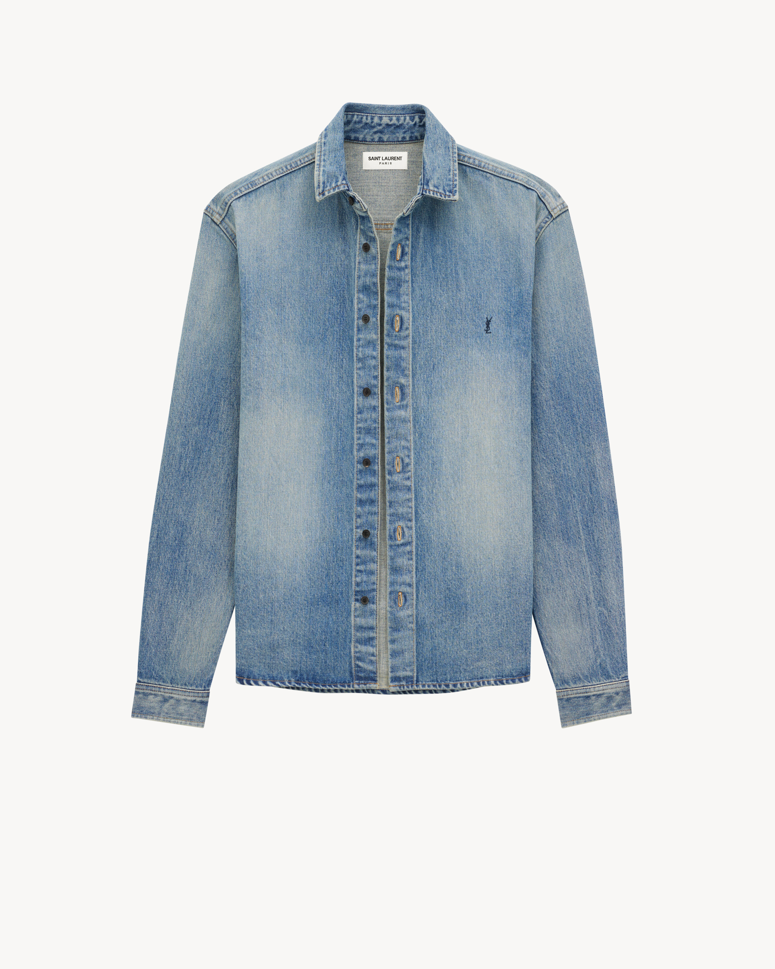 Cassandre overshirt in Trouville Beach Blue Denim