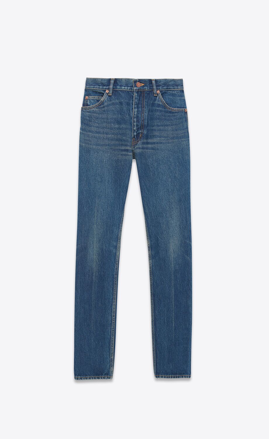 CINDY jeans in dark beach blue denim | Saint Laurent | YSL.com