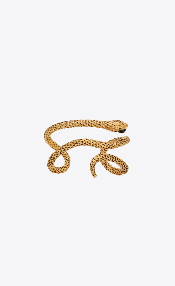 snake cuff bracelet in metal
