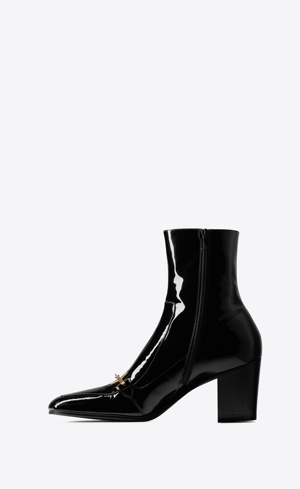 beau boots in patent leather