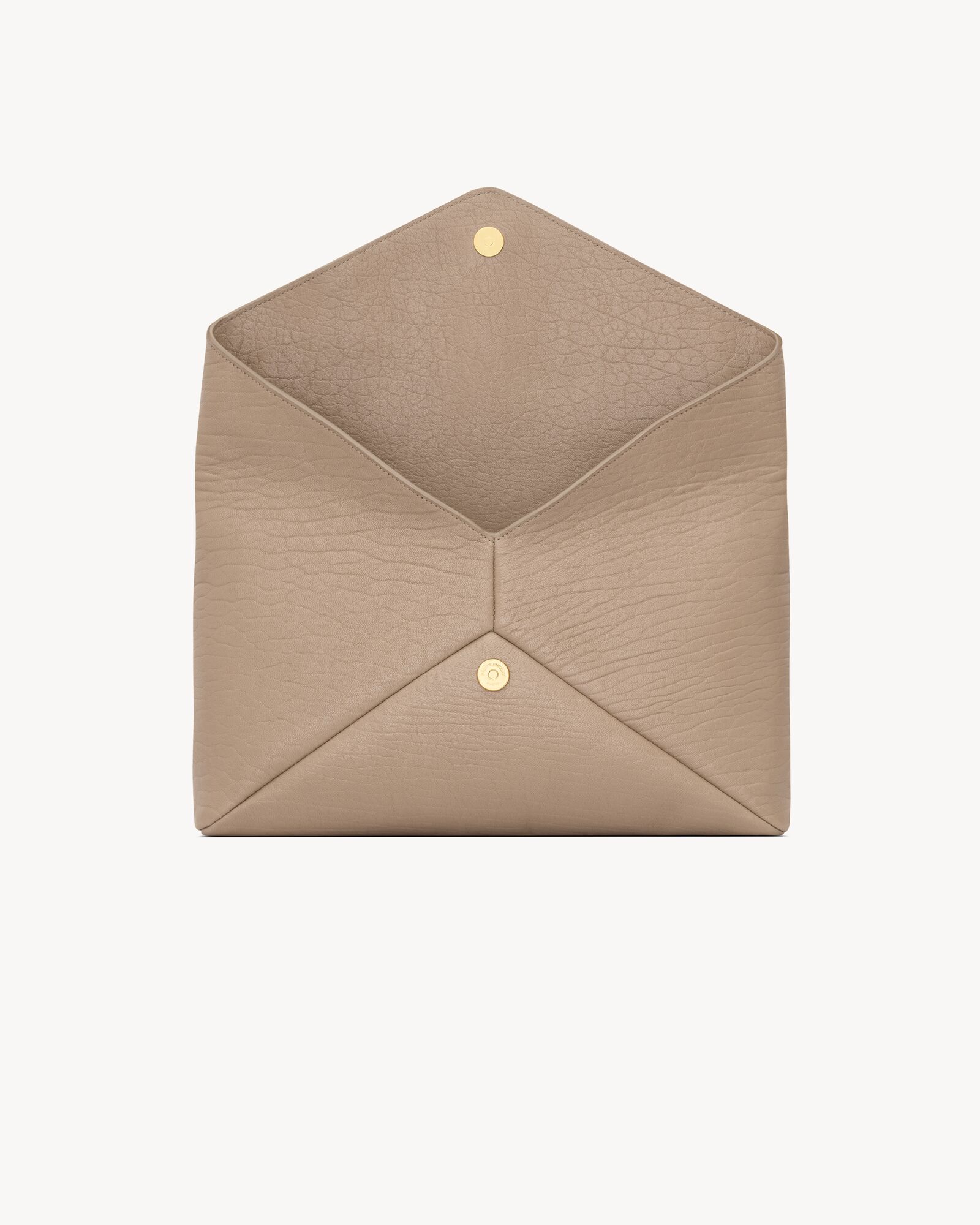 CASSANDRE large envelope pouch in lambskin in Beige | Saint Laurent ...