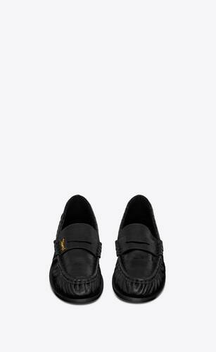 le loafer penny slippers in eel