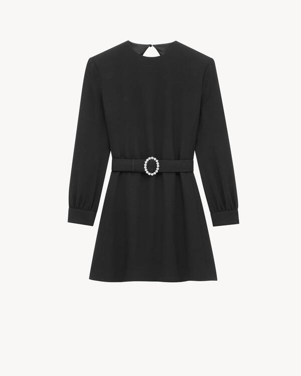 ワンピース Saint Laurent Camel jersey mini dress Saint Laurent | Décolleté Knit Mini Dress | Mini Dresses