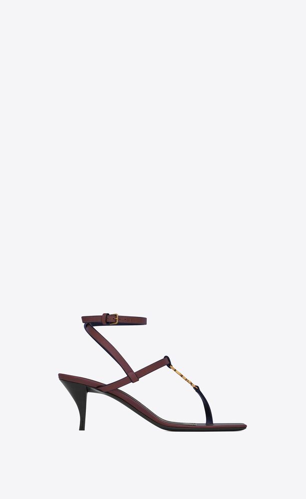 CASSANDRA sandals in smooth leather | Saint Laurent | YSL.com