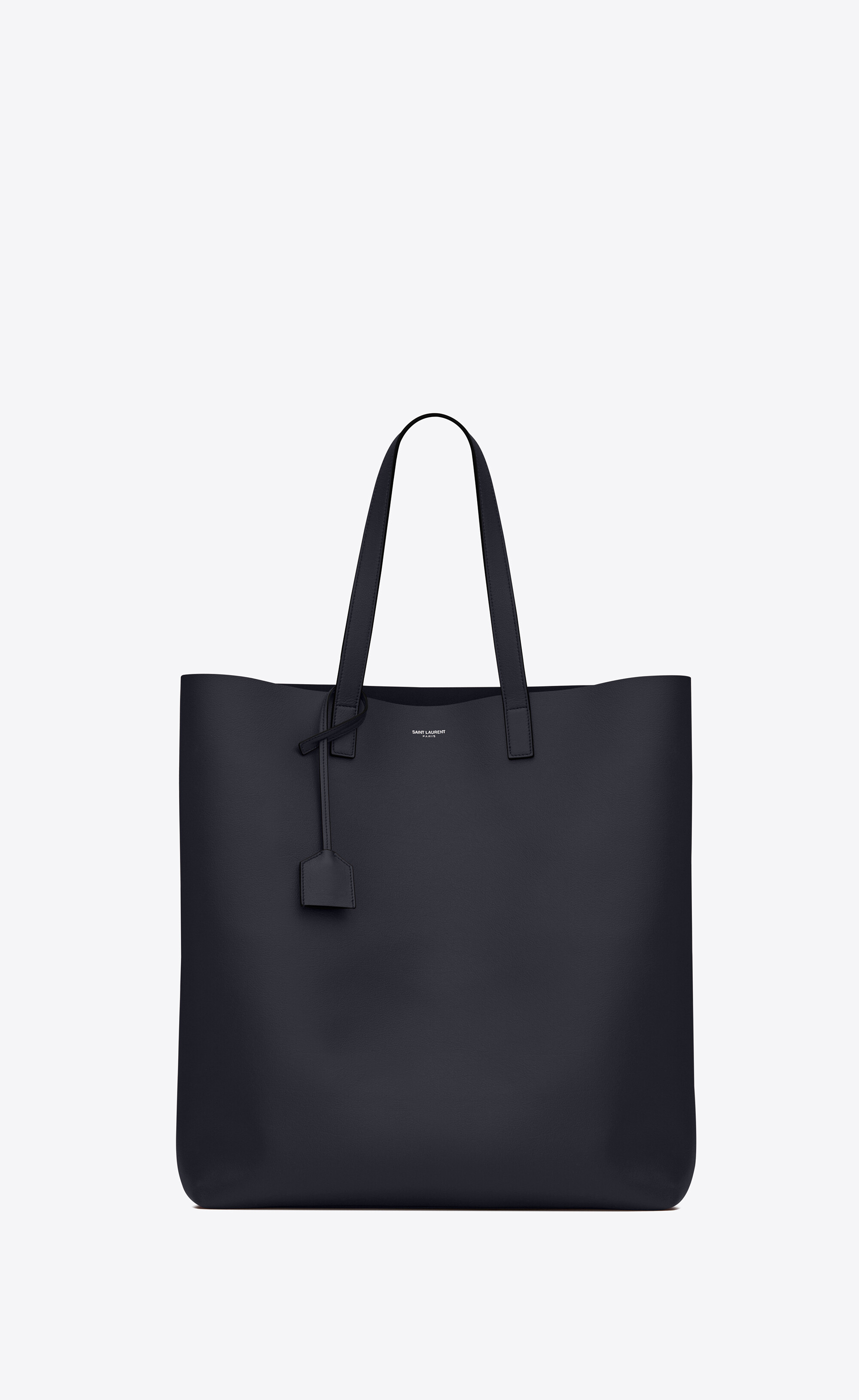 shopping leather tote saint laurent