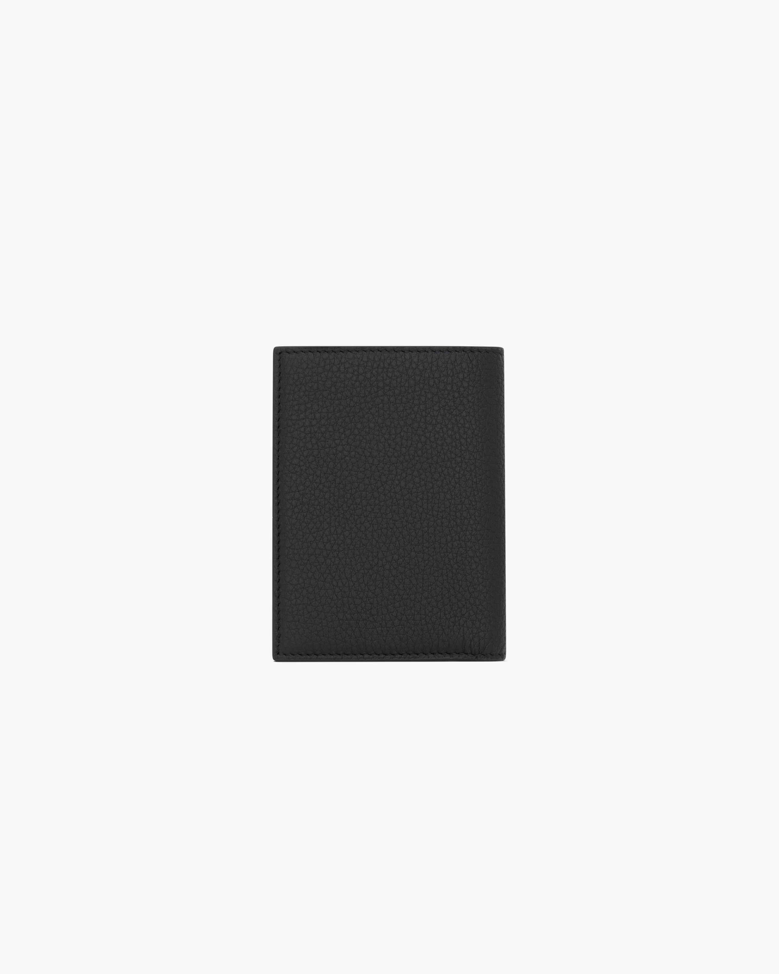 TINY CASSANDRE credit card wallet in grained leather
