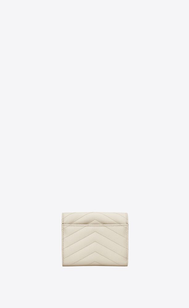 Saint Laurent Quilted Leather Trifold Wallet