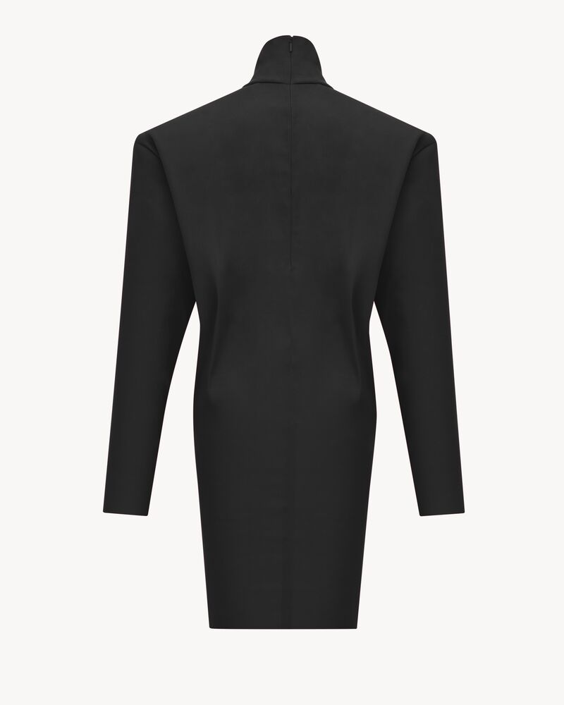 boxy dress in stretch silk