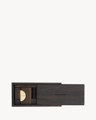 wooden story natural building blocks decoration
