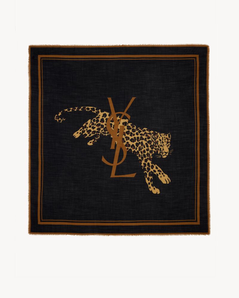 CASSANDRE LARGE SQUARE SCARF IN WOOL TWILL